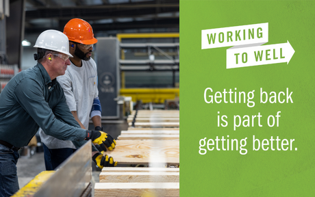 Lumber warehouse workers.